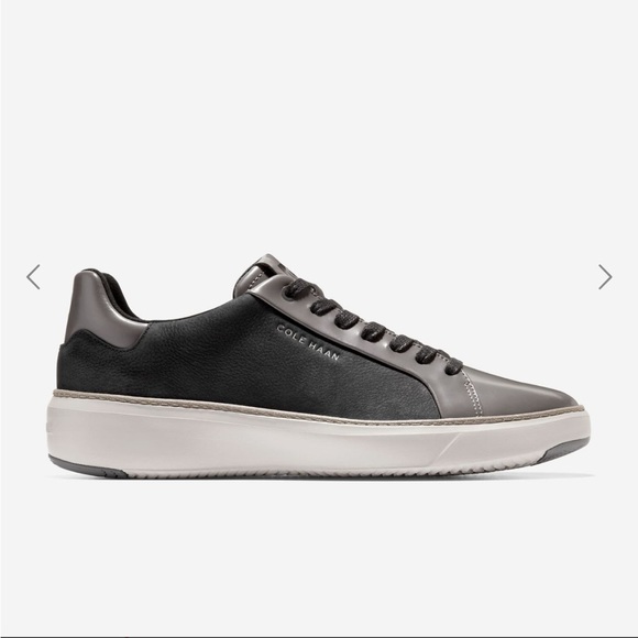 COLE HAAN GP TOPSPIN SNEAKER BLACK DRIZZLE - LEATHER SHOES - STYLE C40373 BNWT!